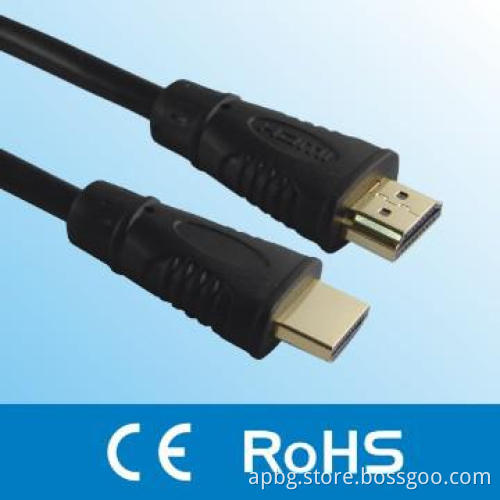24K Gold Connectors HDMI Cable For Video
